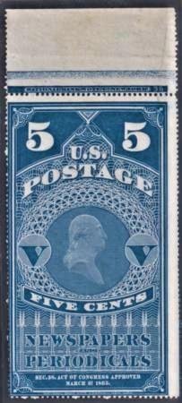 INV-20069itExt_8c904165-0afe-47d3-8fb6-e115ff3b159a US PR5 Newspapers Ave - F Mint Plate # Single cv $225++