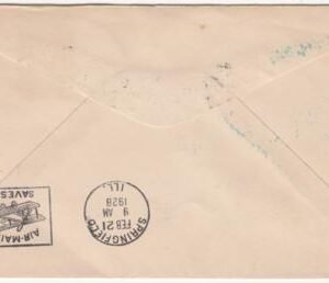 US 1928 "Lindbergh Again Flies the Airways" with C10 Signed by PM