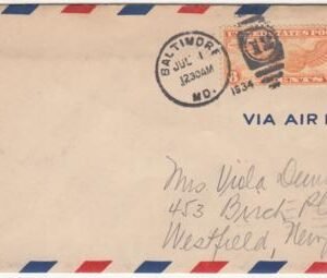US 1934 C19 on First Day of 6c Airmail Rate