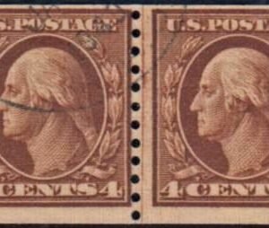 US 457 Washington / Franklin Just Fine Used Line Pair cv $275