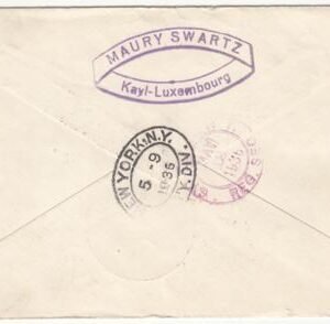 Luxembourg / Germany 1936 Hindenburg 1st North America Flight