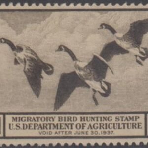 US RW3 Duck Stamp XF LH - Huge + Fresh!