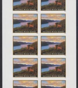 US 5041a Modern Imperf Columbia River Gorge Full Sheet - Extremely Scarce