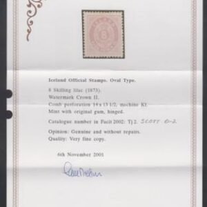 Iceland O2 VF LH Nielsen Cert cv $650