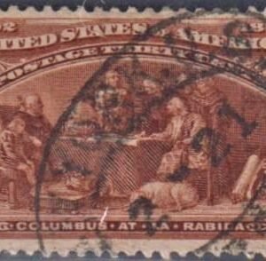 US 239 Early Commemoratives VF Used Oval Cancel - Large Margins cv $90