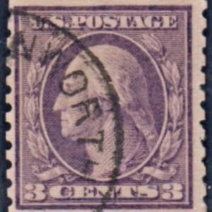 US 456 Washington / Franklin F - VF Used Clear Watermark - Light CDS Cancel cv $170