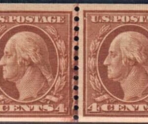 US 495 Washington / Franklin F - VF Mint NH Line Pair - Pristine cv $160
