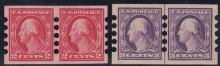 INV-20280itExt US 482, 483LP - Vending Machine XF Mint Hinged Counterfeit Perfs Type IV - Marked