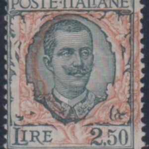Italy 90 Fine + Mint NH Shifted Vignette to Right cv $270