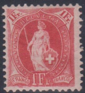 Switzerland 97a F - VF Mint LH Guinand Cert cv $620