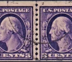 US 445 Washington / Franklin F+ Used Line Pair New PFC Light Town Cancel cv $2,750