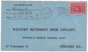 US 1909 370 FDC from St. Paul on blue  Cover, with Certificate