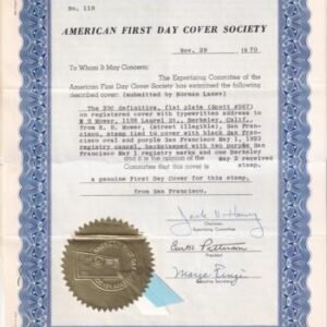 US 1923 567 FDC from San Francisco with Certificate