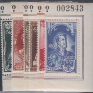 Belgium Mi IX - XIV Flemish Feldpost F - VF Mint NH cv $290