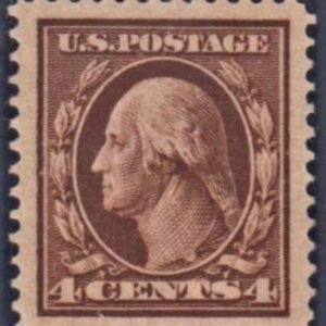 US 334 Washington / Franklin XF - Superb Mint LH Jumbo Margins cv $100++