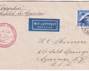 Germany 1930 Zeppelin So. Am. Flight Cover with C38