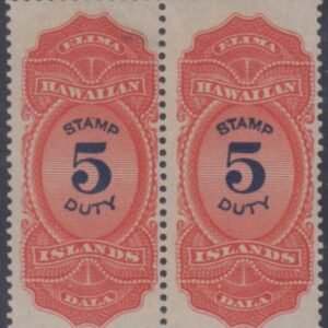 US Possessions - Hawaii R15 F - VF Mint LH Pair cv $90