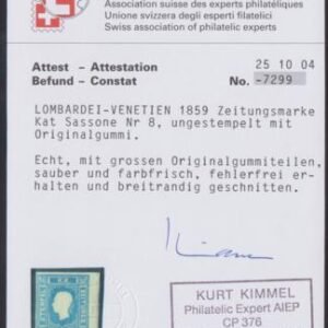 Austria P5 F Mint Fresh Full OG, Very LH, Rich Color, Kimmel Cert cv $650