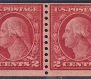 US 454 Washington / Franklin F - VF Mint NH Pristine Pair cv $360