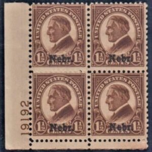 US 670 F - VF NH Plate Block cv $95