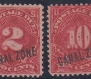 US Possessions - Canal Zone J2 - J3 Possessions F - VF Mint No Gum cv $1,150
