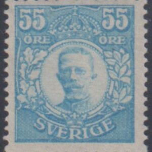Sweden 90 VF Mint LH 55 Ore Light Blue - New Obermuller Cert cv $2,100