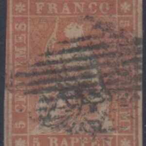 Switzerland 14 F - VF Used 3 Large Margins cv $1,750