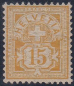 Switzerland 75 XF Mint LH cv $160