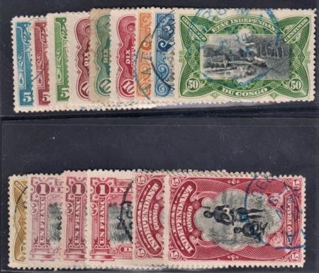 INV-20866itExt_1133dd5f-01e4-4032-9a83-ab5ff9f4045b Belgian Congo 14-26, 24a, 26c, F - VF Used Sets + Shades cv $217.45