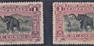 Belgian Congo 24, 24a F - VF LH Rose Lilac LH + Fresh cv $530