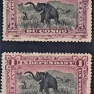 Belgian Congo 24, 24a VF Unused H cv $530