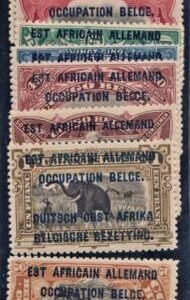 Belgian German East Africa N17-24 VF LH Fresh cv $64.50