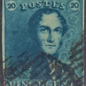 Belgium 2 VF Used 4 Margins cv $57.50