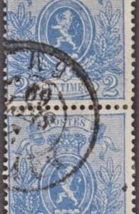 Belgium 25 Ave - F Used Pair - Nice CPN cv $180