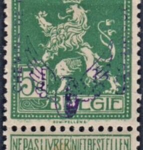 Belgium Q49 F - VF Mint NH Horizontal Gum Bend, Berlingin Cert cv $240