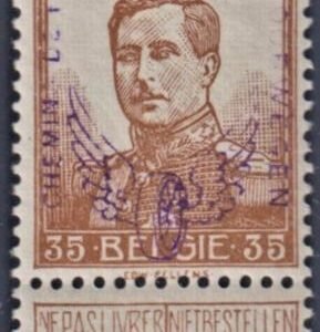 Belgium Q55 VF - XF NH Signed VK cv $850