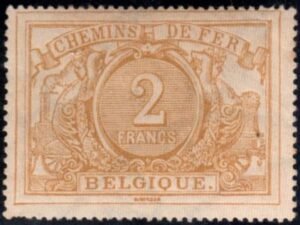 Belgium Q15 F - VF OG LH Wmk cv $210+