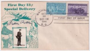 US E17 FDC with 925 Signed by Postmaster Frank Walker