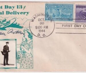 US E17 FDC with 925 Signed by Postmaster Frank Walker