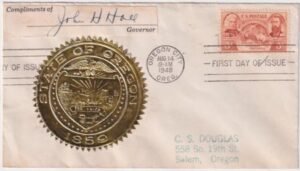 US 1948 Scott 964 FDC Signed by Governor John H. Hall