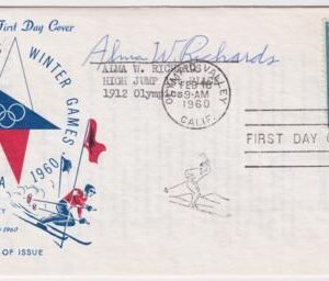 US 1146 FDC  Signed by Olympic Gold Medalist  Alma W. Richards