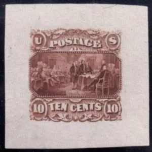 US 116E2a Essay Unused Die Proof on India 32mmx32mm cv $4,250