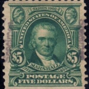 US 313S Bureau and Regular Issues XF Unused Hinged Double Overprint - Possibly Unique Spectacular 1902 Exhibit Piece