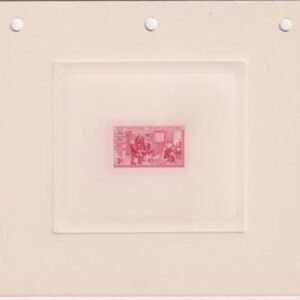 US 1004P1a  3c Betsy Ross Large Die Proof in Red on White Wove