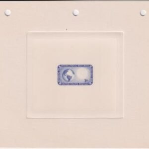 US 1016-E1 3c Red Cross Issue Die Proof in Blue