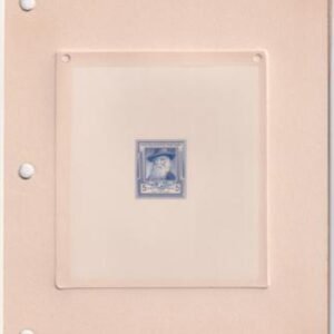 US 867P2 5c Walt Whitman Large Die Proof in Blue on White Wove