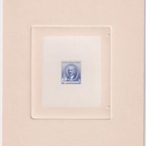 US 887P1 Daniel French Large Die Proof in Blue on India