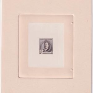 US888P1 10c Frederic Remington Large Die Proof in Brown on India