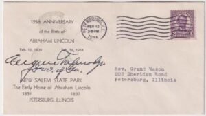 US 555  Autographed Cover, GA Governor, Eugene Talmadge