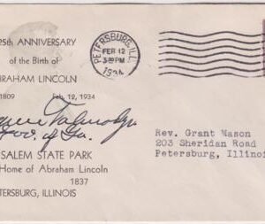 US 555  Autographed Cover, GA Governor, Eugene Talmadge